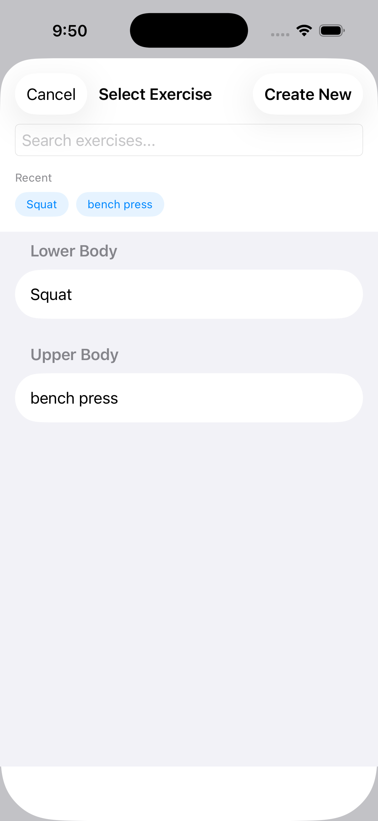 WorkOut Log - Personal Records
